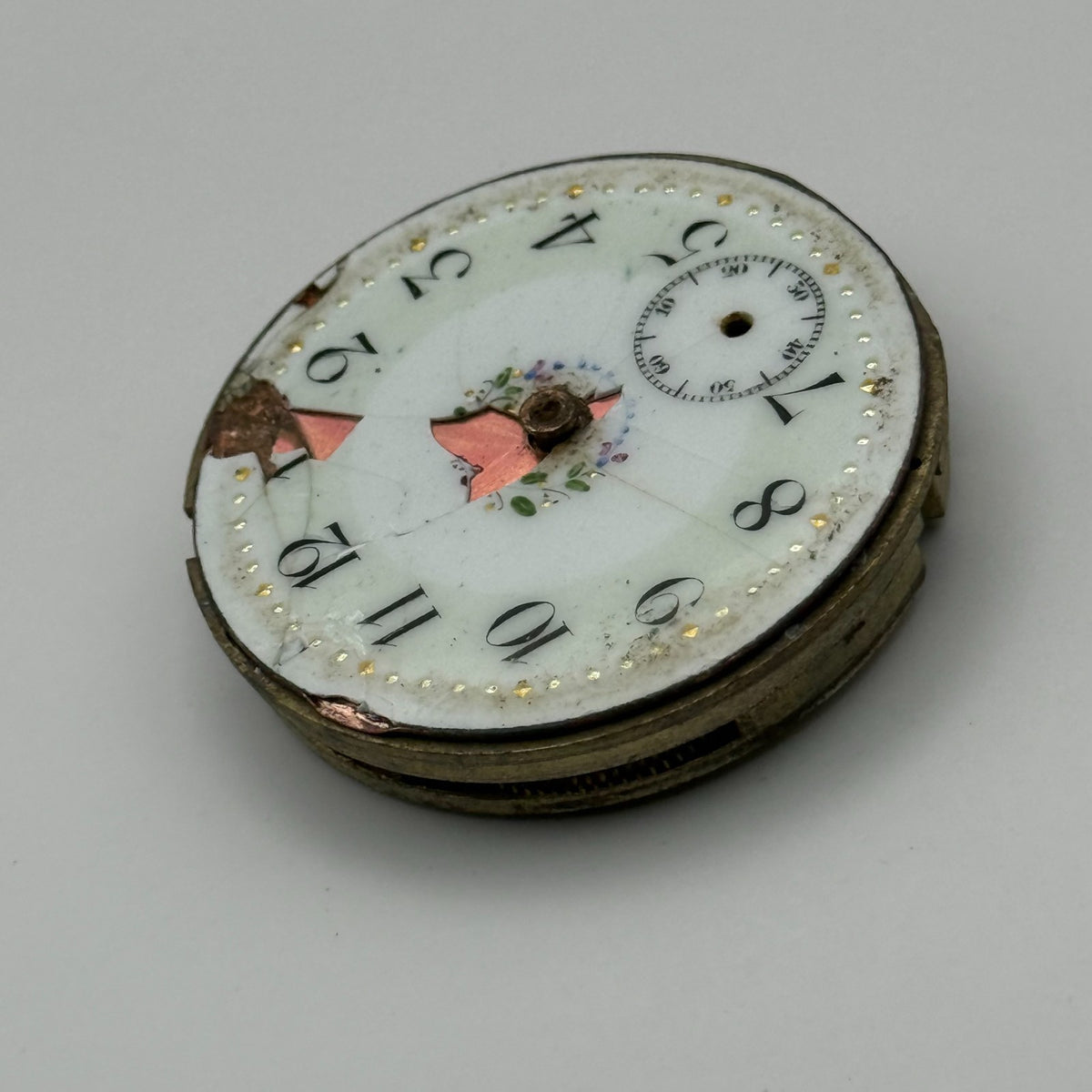 Cylinder Escapement Pocket Watch Movement - Unidentified - Parts / Repair 40mm