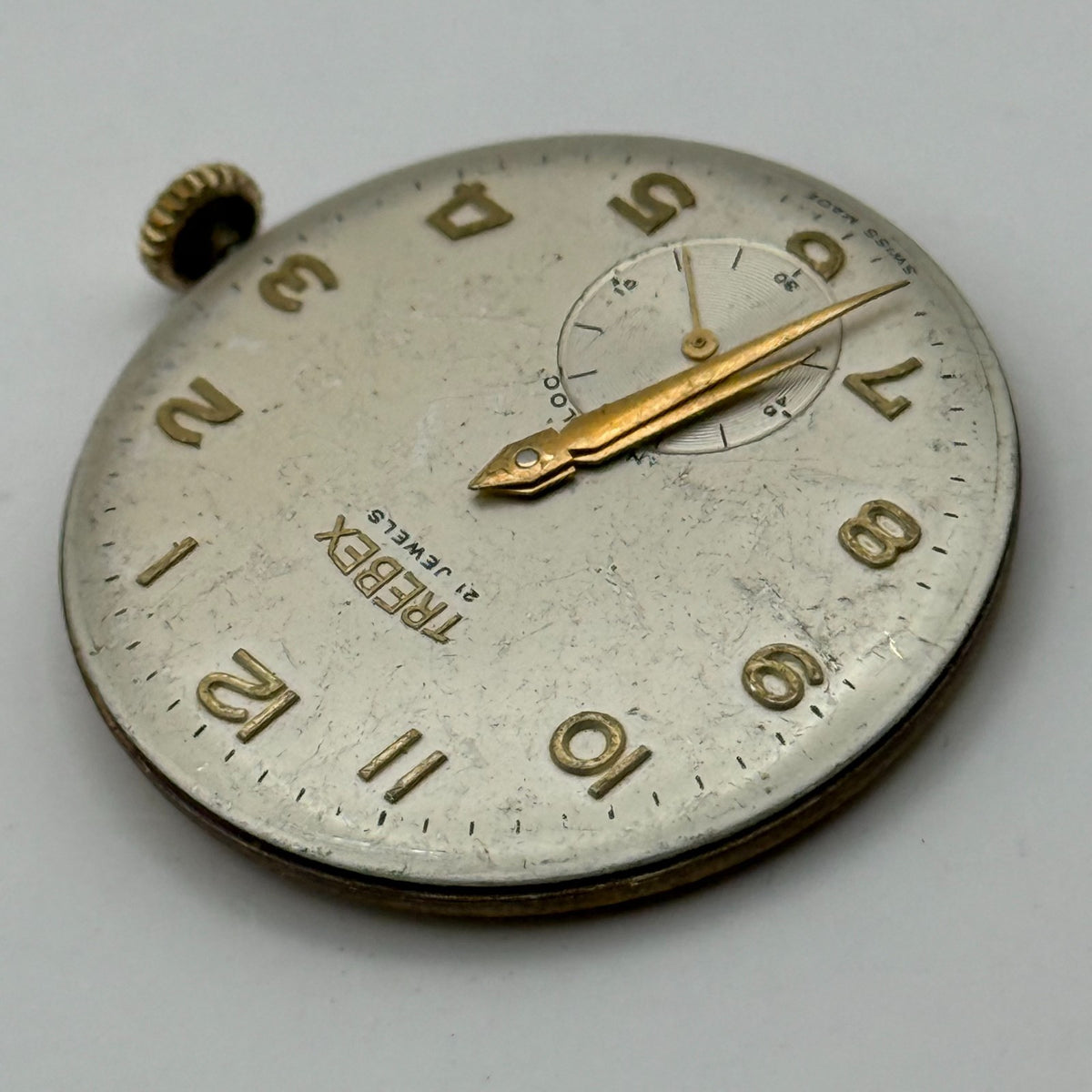 AS 1560 Watch Movement Running A. Schild 1560 Trebex 21 Jewels Parts 32.4mm