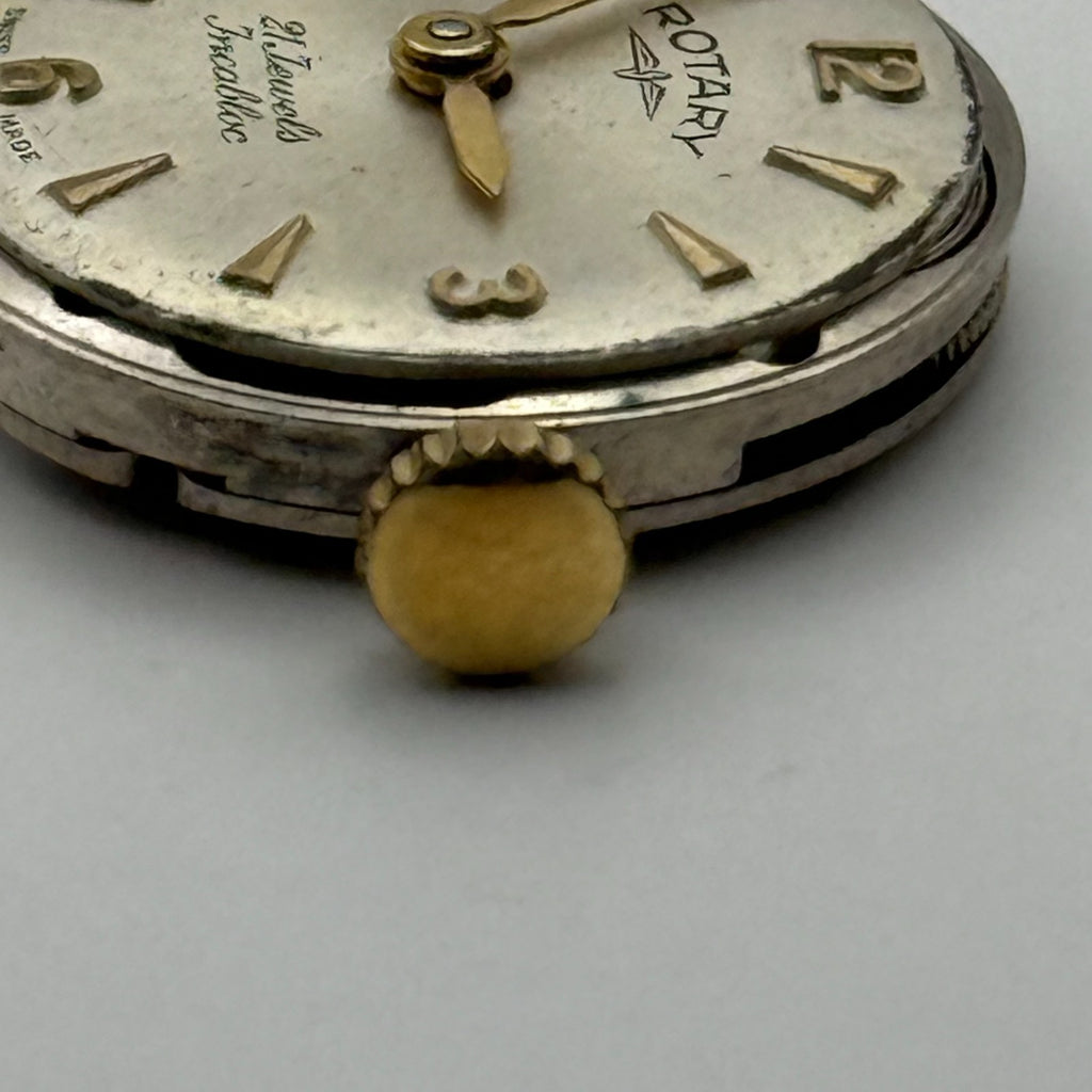 FHF 34 Watch Movement Rotary 21 Jewels Swiss Manual Wind Parts Repair 17.5mm
