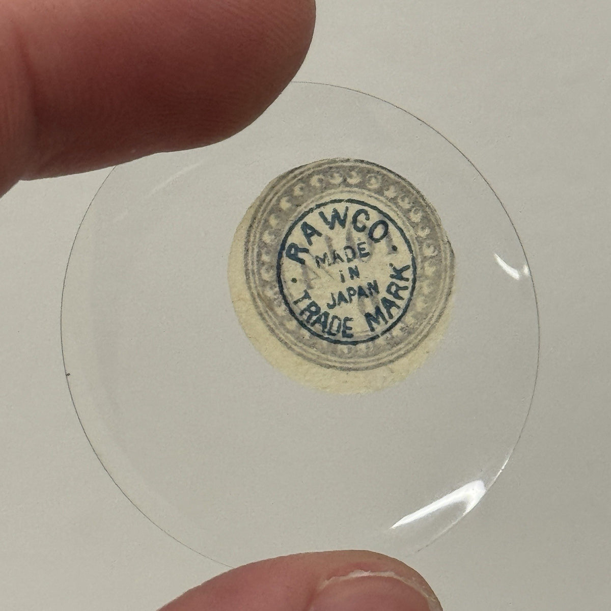 35mm Pocket Watch Glass / Crystal - 10 1/4 - 6 - 1.5mm Height - Rawco - Antique