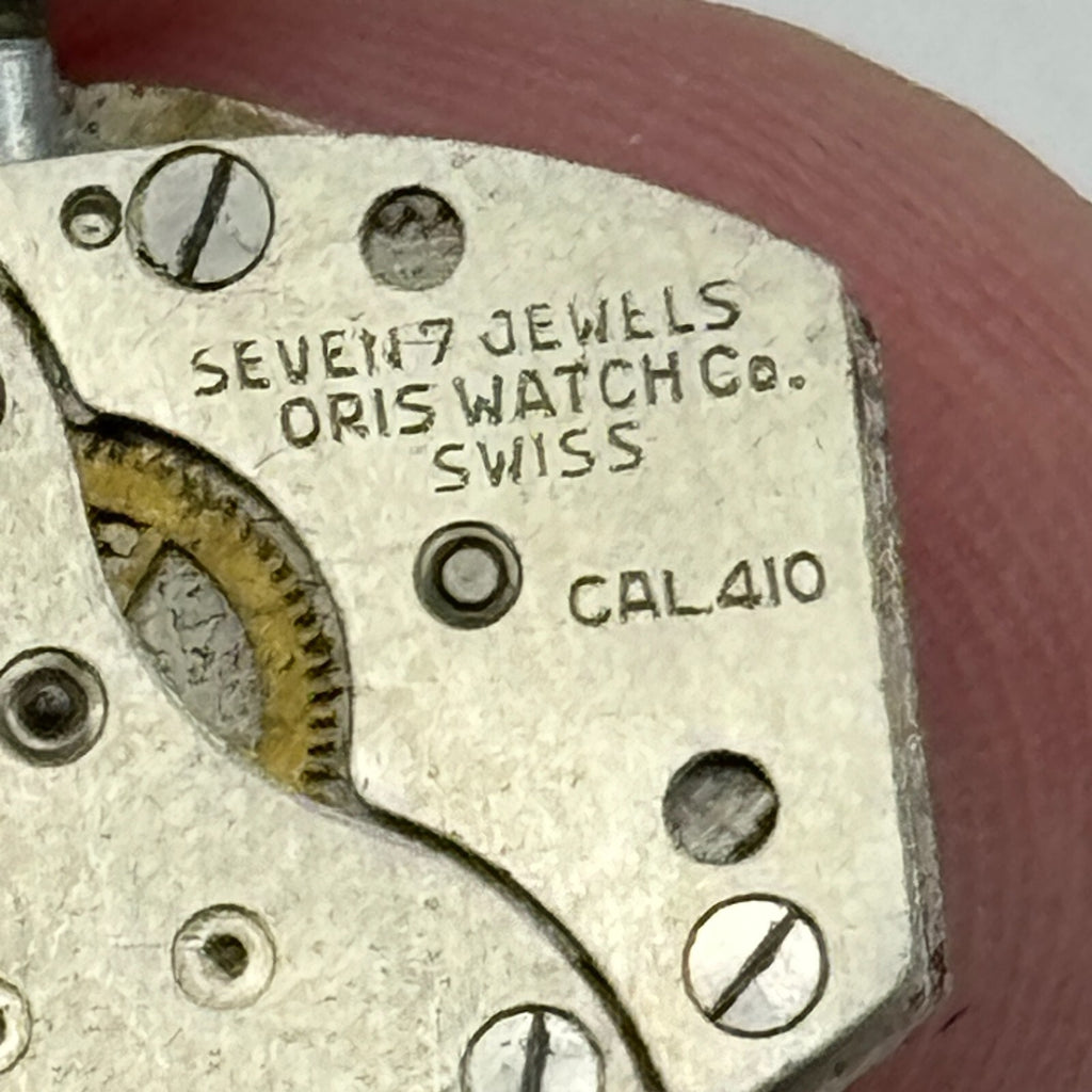 Oris Cal 410 Watch Movement Ladies Manual Wind Swiss Vintage Parts Repair 12.9mm