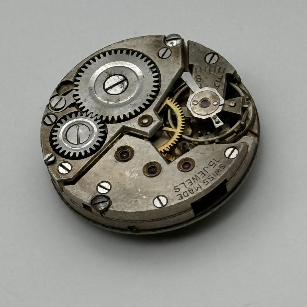 Record 103 Watch Movement 15 Jewels Swiss Manual Wind Parts Repair 19.6mm