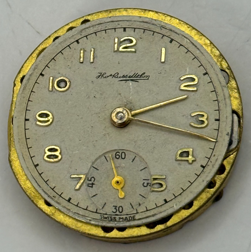 Thomas Russell & Son Watch Movement - Sub Second - For Parts / Repair - 23.2mm
