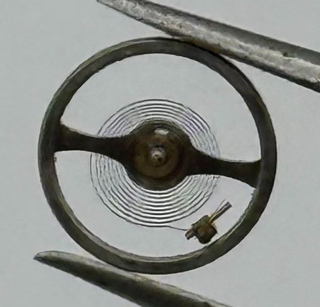 Oris 280 410 Balance Wheel Complete And Spring Renata 330 M Watch Movement Parts