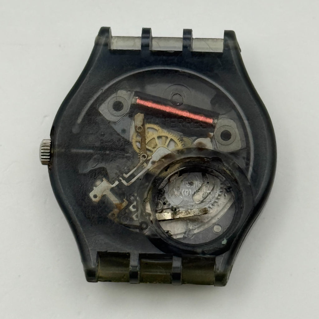 Vintage Swatch Gent Watch GM411 Scottish 2000 Date Dial ETA Quartz 34mm Parts 