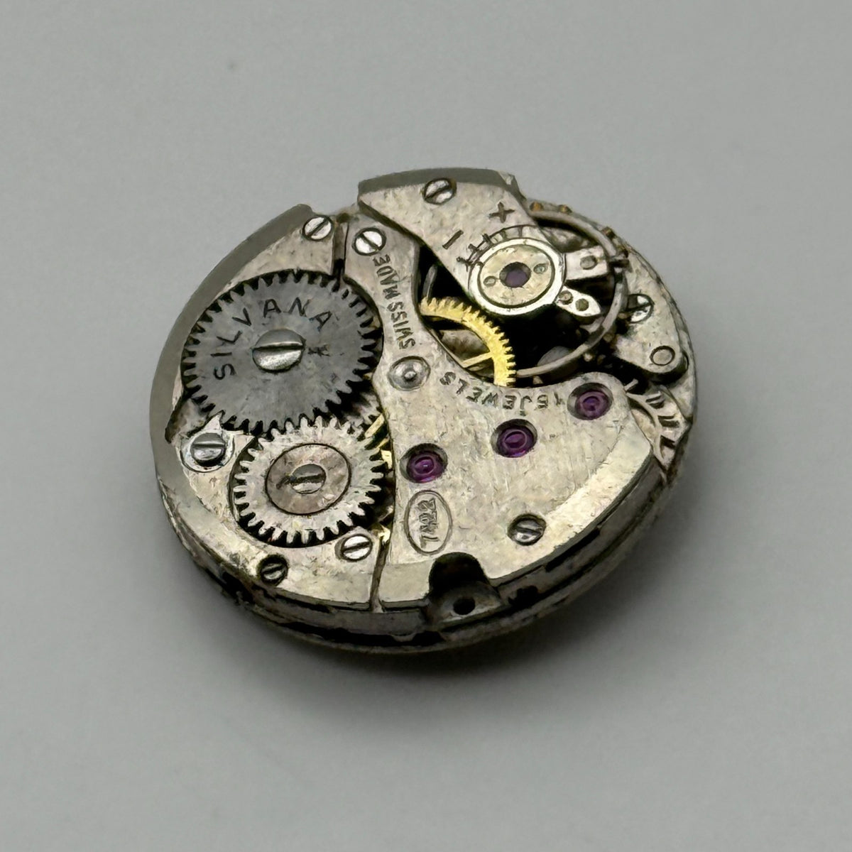 Felsa 4022 Watch Movement Silvana 15 Jewel Swiss Manual Wind Parts Repair 17.4mm