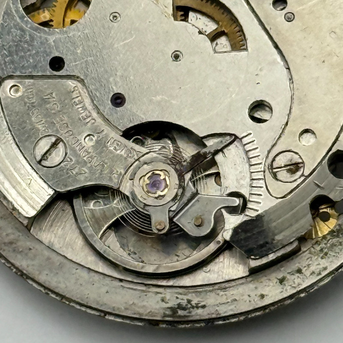 Rego 272 Watch Movement - R.A. Lapanouse 7 Jewels - For Parts / Repair - 27mm