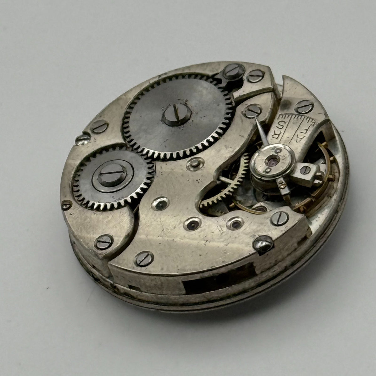 Unidentified Trench Watch Movement - Sub Seconds - For Parts / Repair - 24.7mm