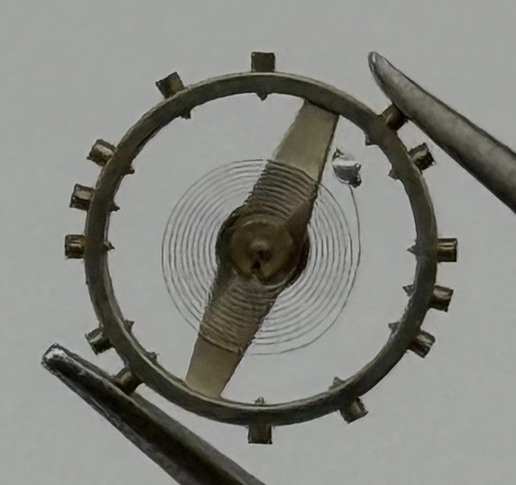 Felsa 4020 4022 Balance Wheel Complete And Spring 1045 Watch Movement Parts NOS
