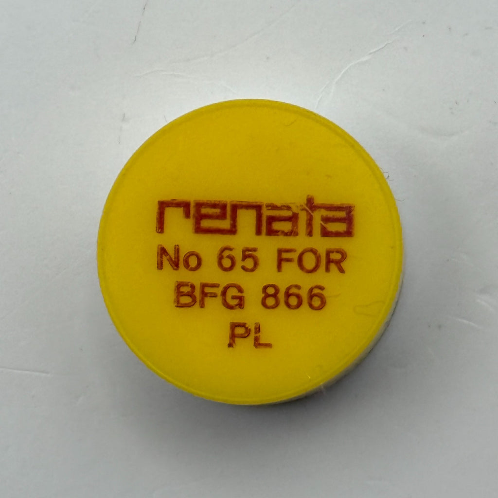 BFG 866 PL Balance Wheel Complete And Spring Renata 65 Watch Movement Parts NOS