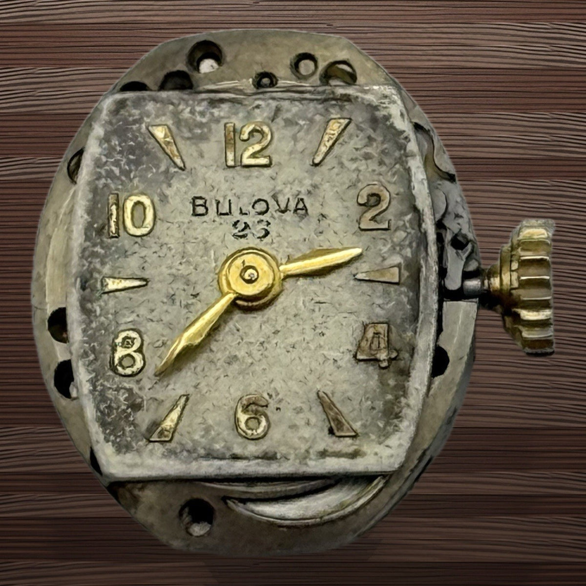 Bulova 5AD Watch Movement - Ladies - Running - For Parts / Repair - 13.1mm