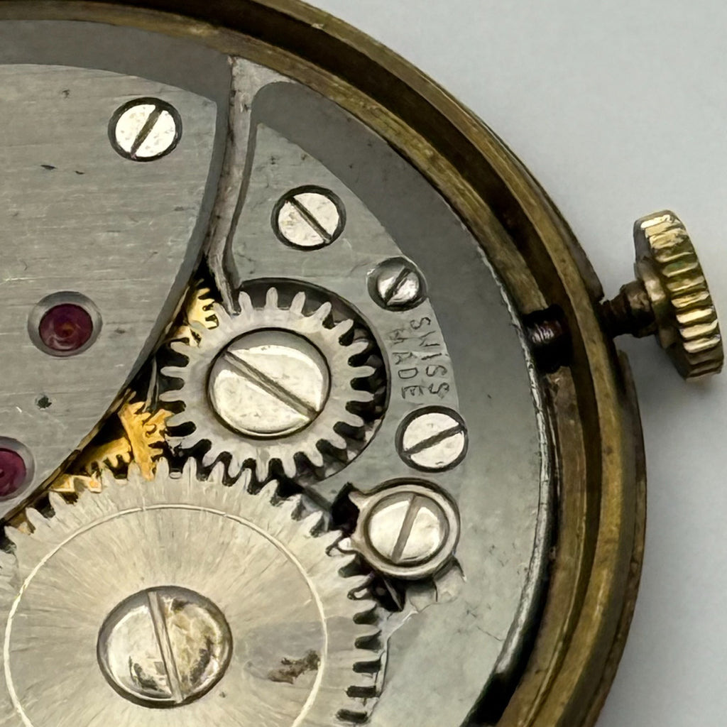 FHF 67 Watch Movement - Avia 15 Jewels - For Parts / Repair - 29.8mm