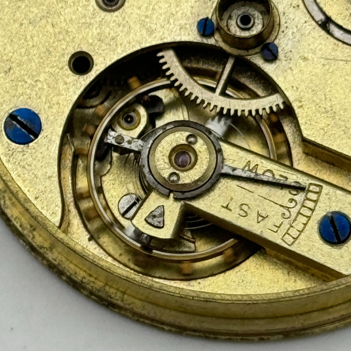 Antique Pocket Watch Movement Key Wound Dimier Freres & Cie D F & C Parts 45.3mm