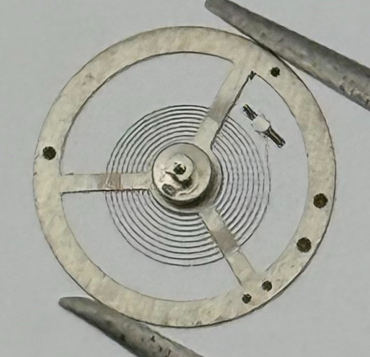 EB 1297 Balance Wheel Complete And Spring 5¼’’’ 201 Watch Movement Parts NOS