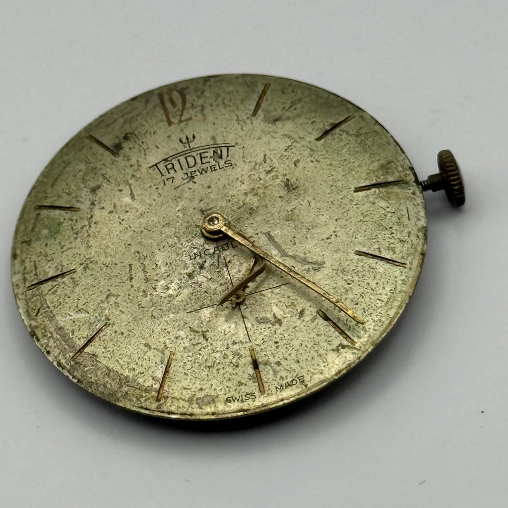 FHF 76 Watch Movement - Trident - For Parts / Repair - 23.5mm