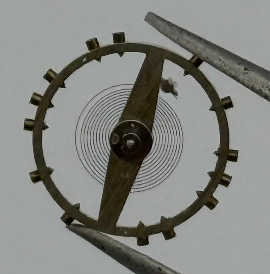 Dama 500 Balance Wheel Complete And Spring 10½’’’ 394 M Watch Movement Parts NOS