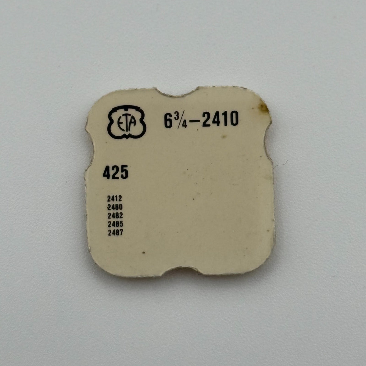 ETA 2410 Click - 6 3/4 - 425 - New Old Stock - Watch Parts