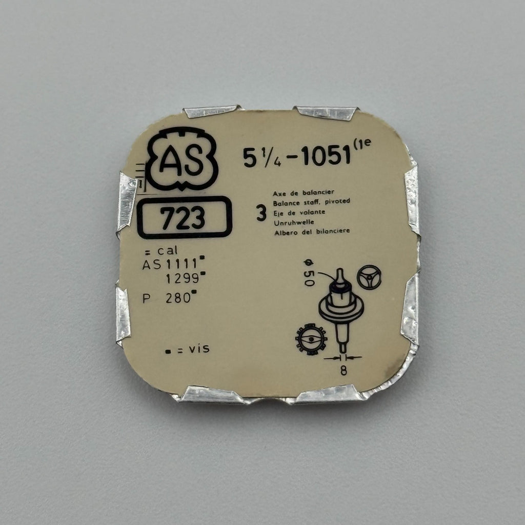 AS 1051 Balance Staff Pack Of 3 - 5 1/4 - 723 - New Old Stock - Watch Parts