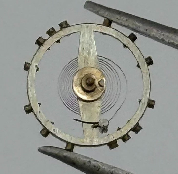 Pesuex 150 Balance Wheel Complete And Spring 7¾’’’ 278 Watch Movement Parts NOS
