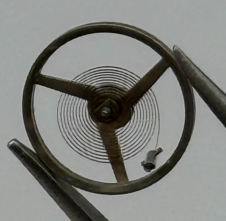 FHF 60 Balance Wheel Complete And Spring 6¾-8’’’ Renata Watch Movement Parts NOS