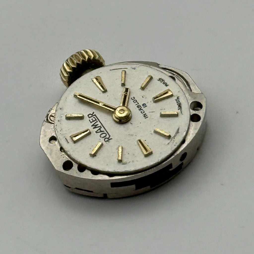 MST 466 Watch Movement Roamer 19 Jewels Swiss Manual Wind Parts Repair 13.1mm