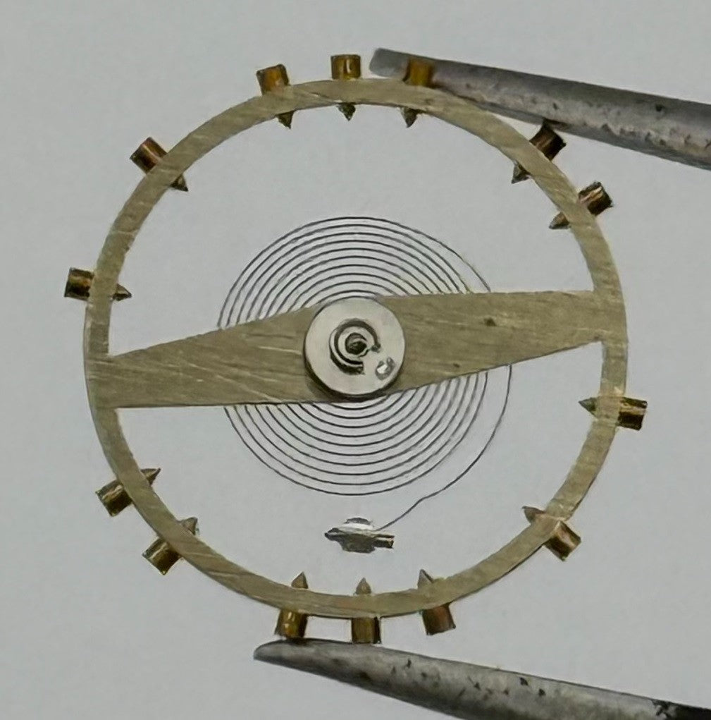 Felsa 4000 Balance Wheel Complete And Spring Renata 965 Watch Movement Parts NOS