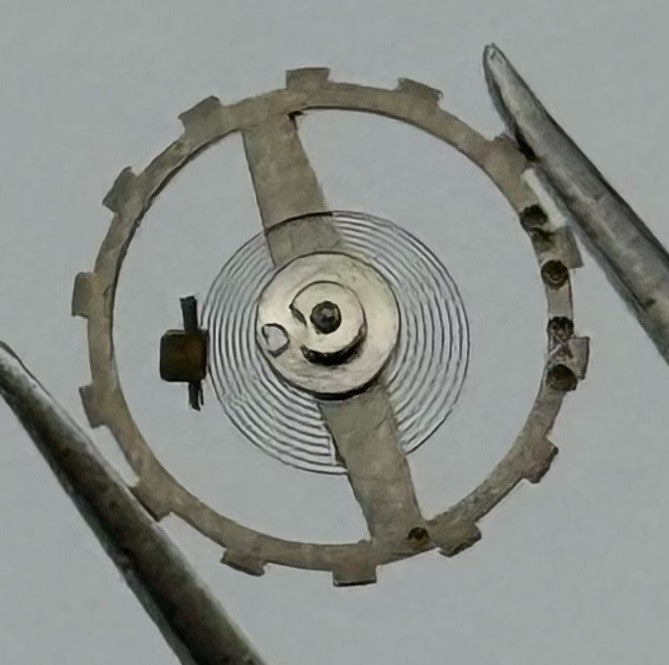 MST 378 Balance Wheel Complete And Spring 6¾''' Renata 589 Watch Movement Parts