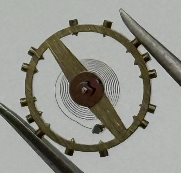 FHF 120 Balance Wheel Complete And Spring 6¾-8’’’ 205 M Watch Movement Parts NOS