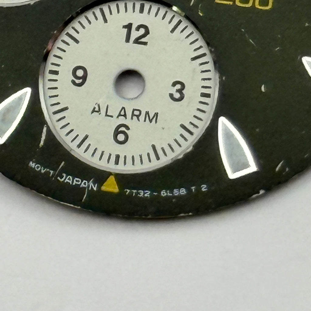 Seiko 7T32-6L58 Watch Dial Chronograph Sports 200 Spare Parts Repair 27.4mm
