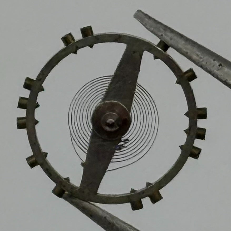 AS 984 Balance Wheel Complete And Spring 10½’’’ 30 M Watch Movement Parts NOS