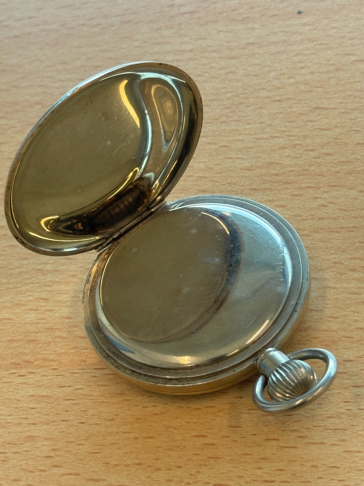 Very Interesting Unusual Movement Pocket Watch - Running - Open Face Swiss 15j