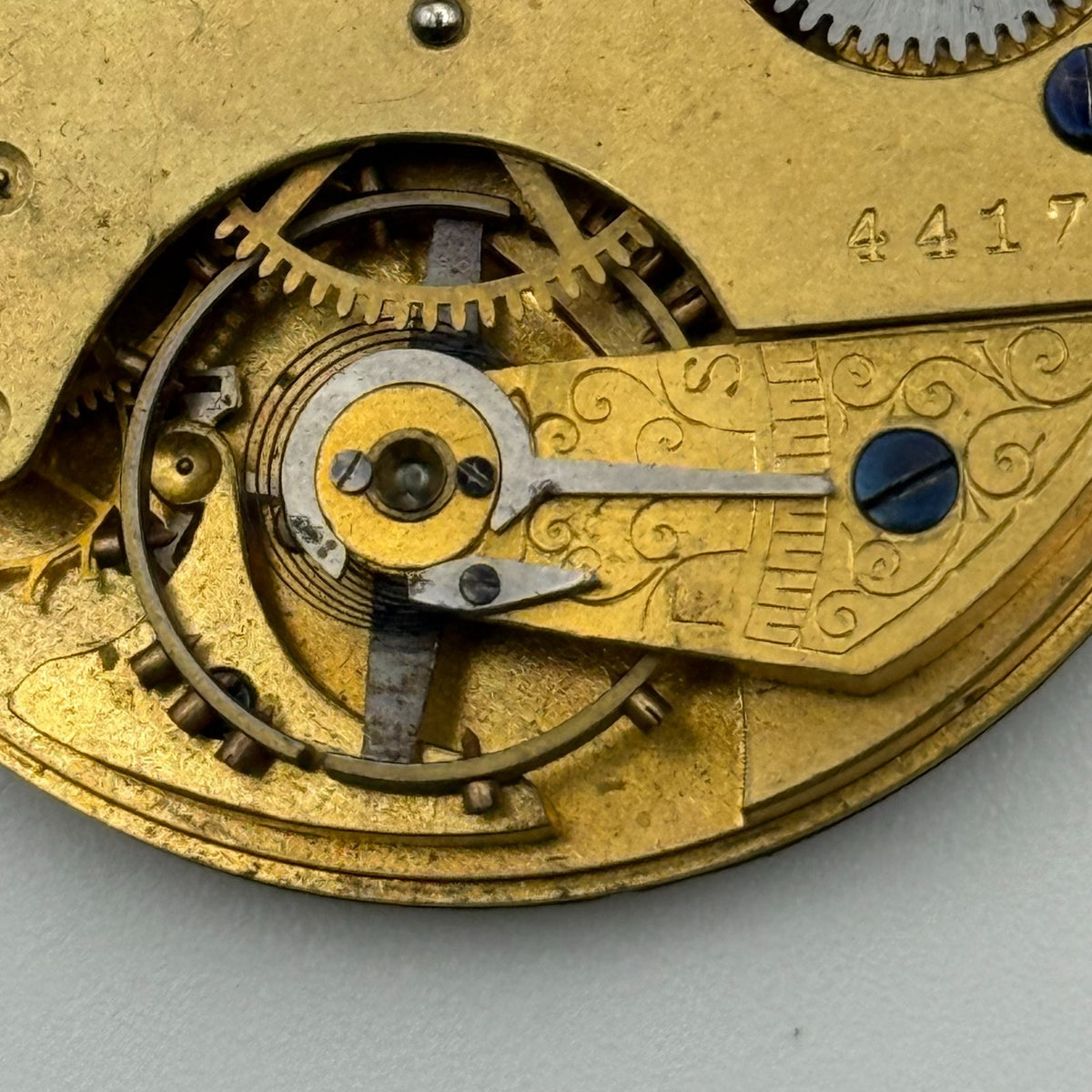 Swiss Lever Pocket Watch Movement - W&E Terry Manchester - Parts / Repair 43.1mm