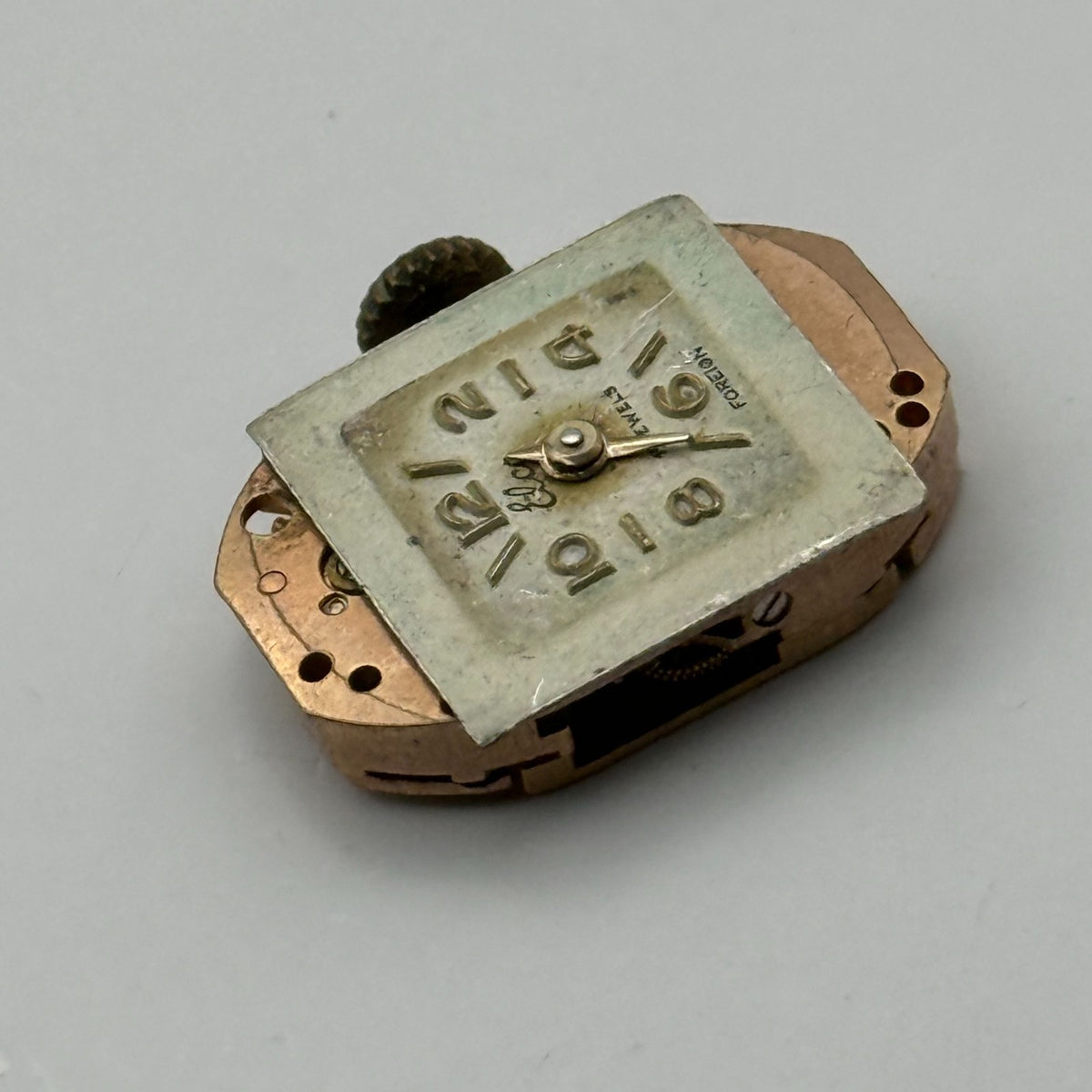 Hyppolyte Parrenin 25 Watch Movement Elco Swiss Manual Wind Parts Repair 12.7mm