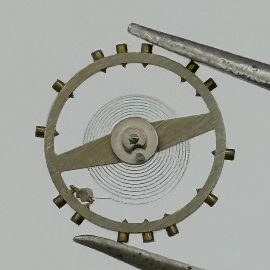 Peseux 40 Balance Wheel Complete And Spring 9¾’’’ Renata 436 Watch Movement Part