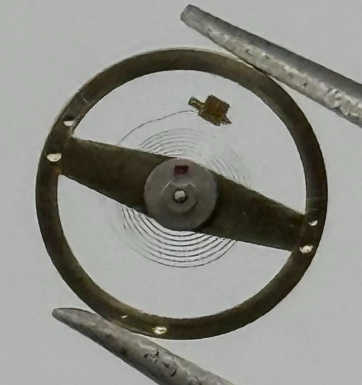 RL 8013 Balance Wheel Complete And Spring Ord &Kif Inca Watch Movement Parts NOS