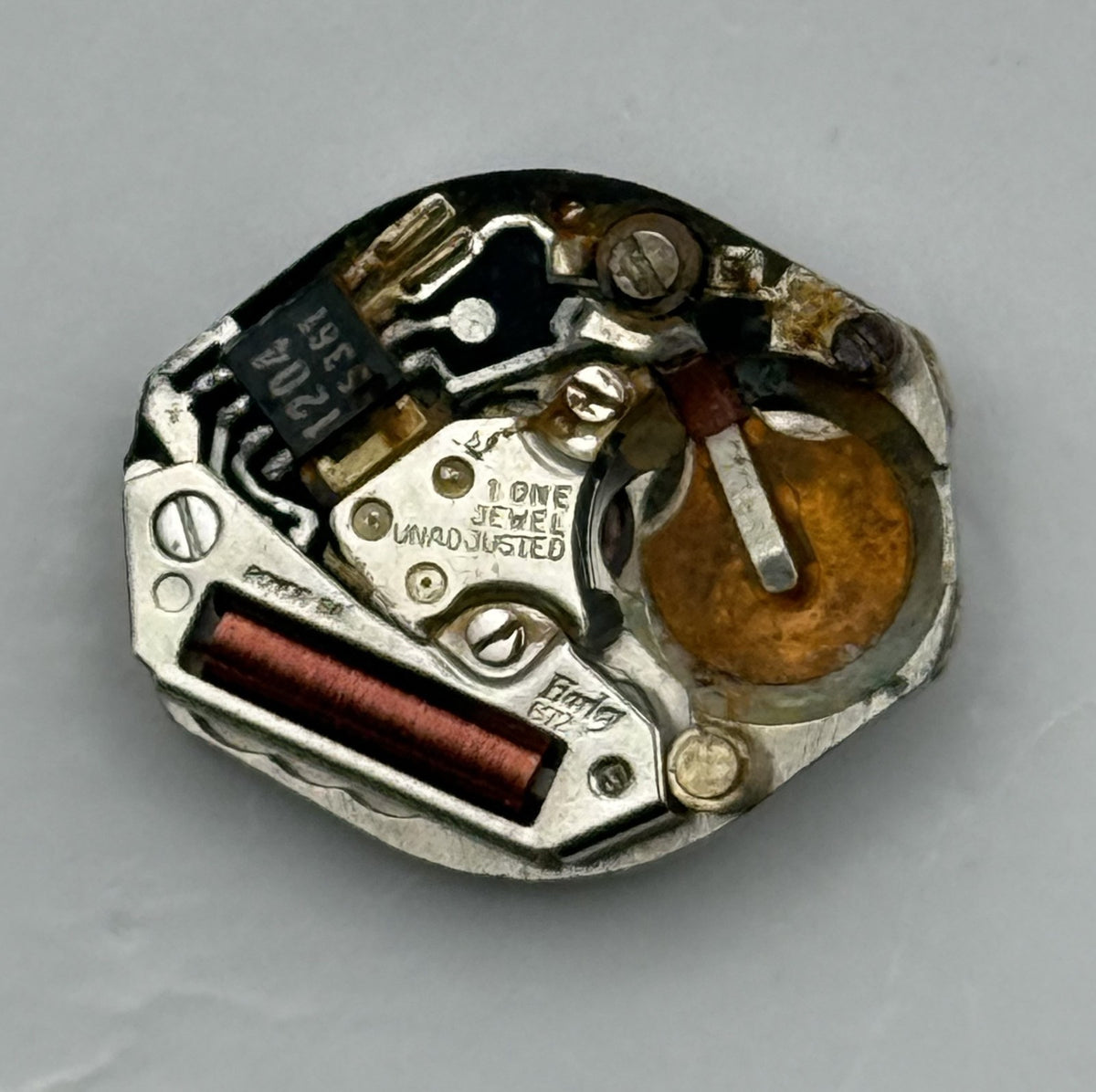 Harley 672 Watch Movement Quartz Swiss 1 Jewel Parts Repair Spares 15.3mm