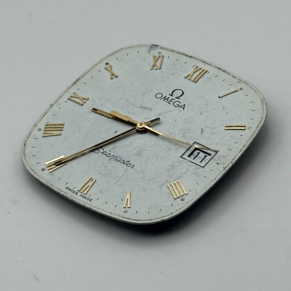 Omega 1430 Watch Movement And Dial UNTESTED Quartz Seamaster Swiss Parts 23.6mm