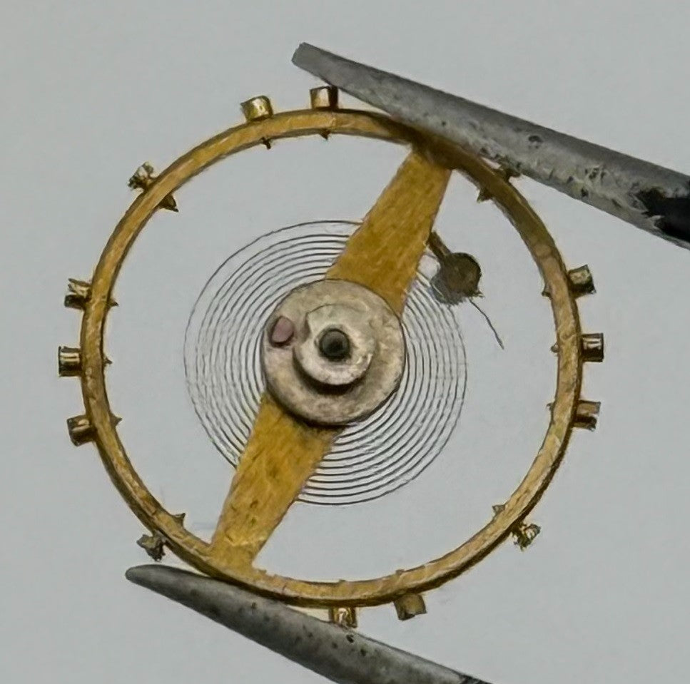 Smith A 360 Balance Wheel Complete And Spring 10½’’’ 970 Watch Movement Parts