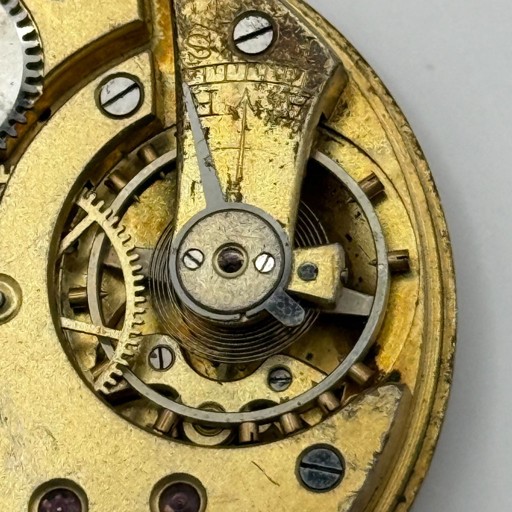 Swiss Lever Pocket Watch Movement - Unidentified - Parts / Repair 42.3mm