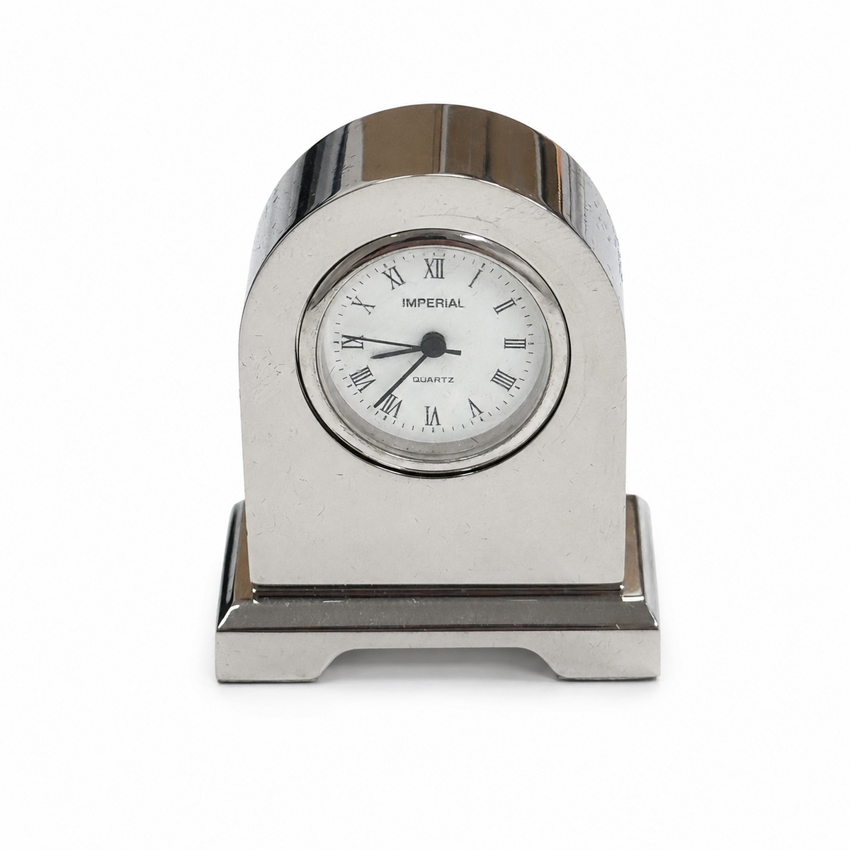Silver Miniature Clock Brand New