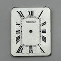 Seiko 7N02-5A18 Watch Dial Rectangular White Japan Spare Parts Repair 22.7mm