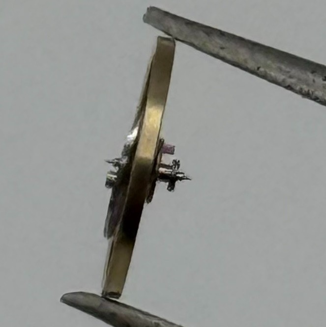 FHF 35-21 Balance Wheel Complete And Spring Renata 1722 Watch Movement Parts NOS