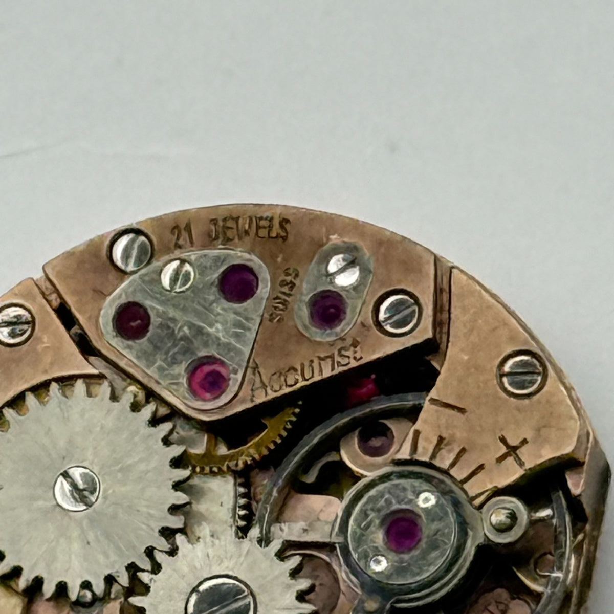 ETA 2437 Watch Movement Accurist 21 Jewels Swiss Manual Wind Parts Repair 12.8mm