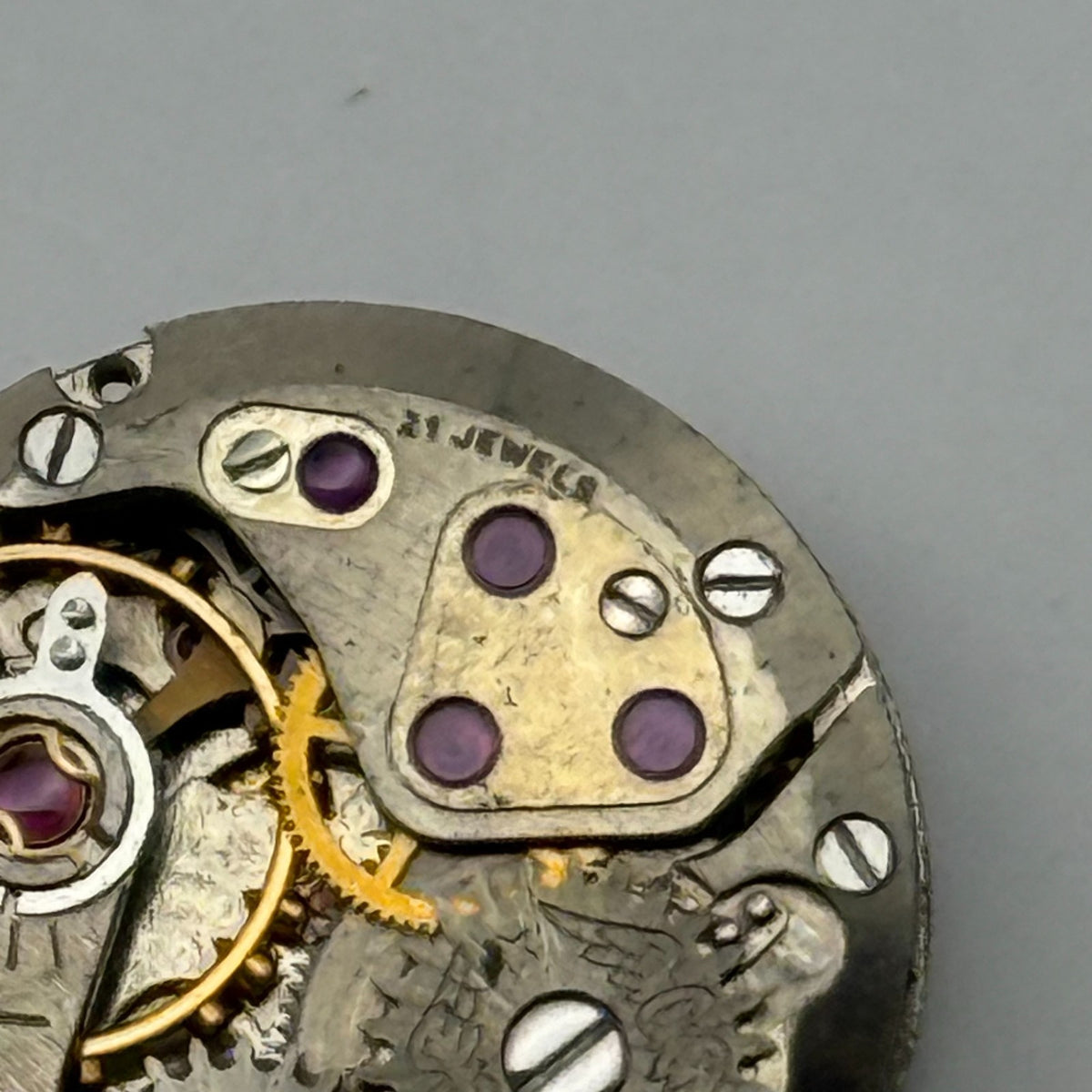 ETA 2410 Watch Movement Running Rotary 21 Jewels Swiss Parts Repair 15.2mm