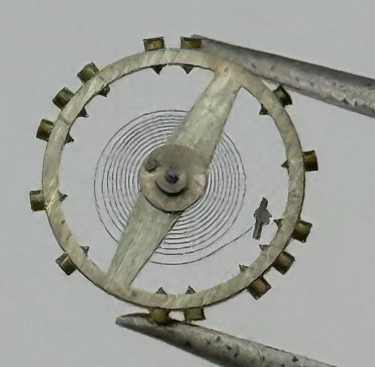 AS 1051 Balance Wheel Complete And Spring 5¼’’’ 34 M Watch Parts NOS
