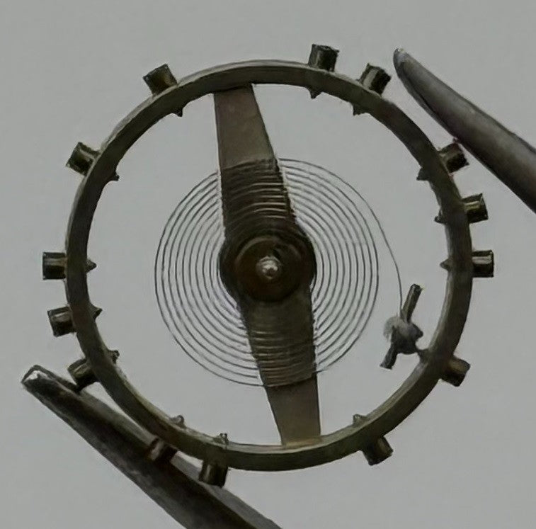 AS 1240 Balance Wheel Complete And Spring 8¾’’’ 49 M Watch Movement Parts NOS