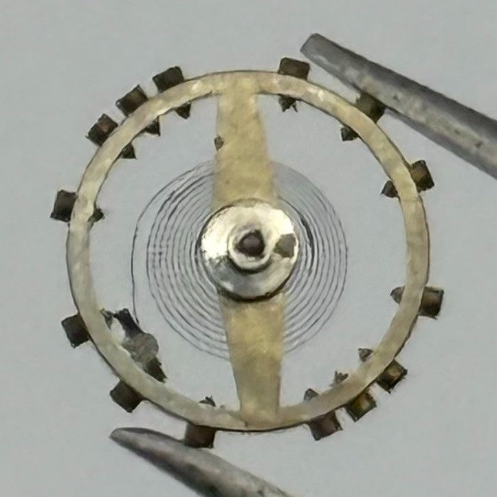 AM 115 Balance Wheel Complete And Spring 5½’’’ Renata Watch Movement Parts NOS