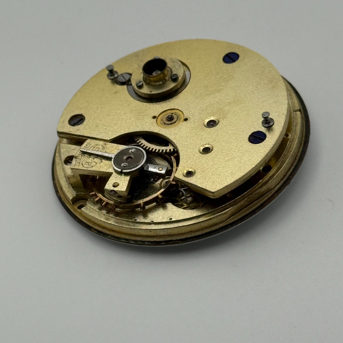 Swiss Lever Pocket Watch Movement - Unidentified - Antique Parts / Repair 42.7mm