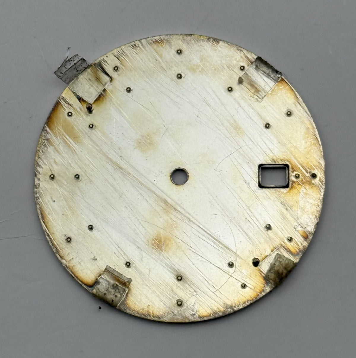 Seiko TN42-0Q38 Watch Dial White Japan Vintage Spare Parts Repair 31.5mm
