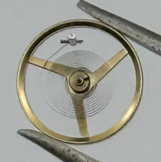 AS 1977-2 Balance Wheel Complete And Spring Renata 1831 Watch Movement Parts NOS